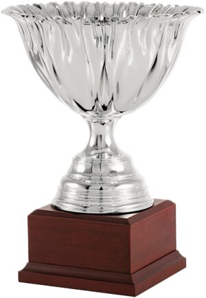 Copa abierta con base de madera