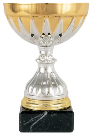Copa de participación media bola estrellada oro y plata