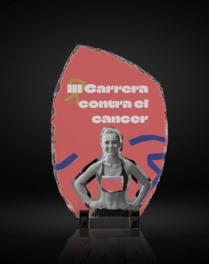 Trofeo de pizarra vertical irregular para sublimación