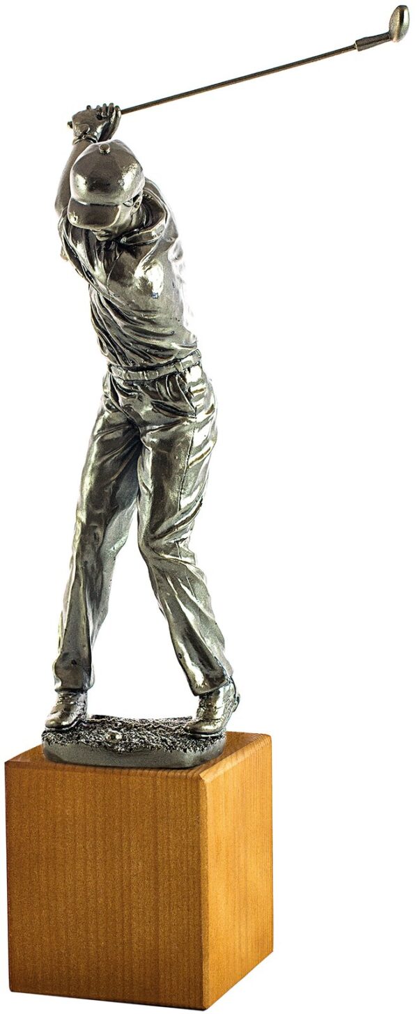 Trofeo de resina figura de golfista con gorra
