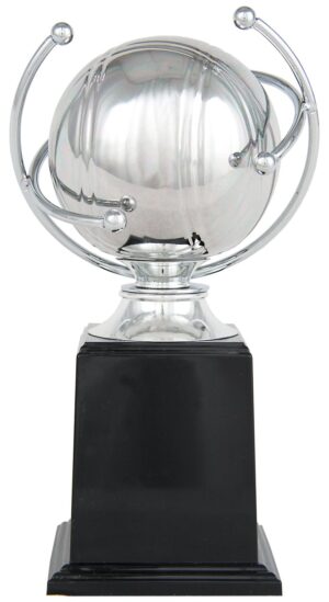 Trofeo de resina pelota de petanca con aro fundido
