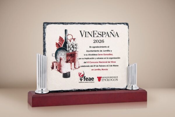 Placa con columnas y pizarra central