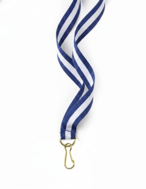 Cinta para medallas Oviedo azul, blanca y azul
