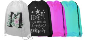 Mochila doble cordon sublimacion